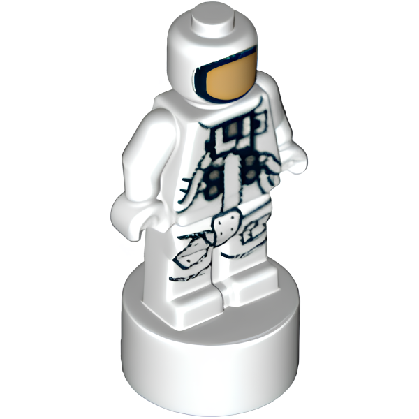 Минифигурка Lego Microfigure 90398pb008 Utensil Statuette / Trophy with NASA Astronaut Pattern